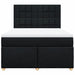 Pat box spring cu saltea, negru, 140x190 cm, textil - WALTI WALTI
