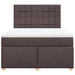 Pat box spring cu saltea, maro închis, 140x200 cm, textil - WALTI WALTI