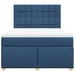 Pat box spring cu saltea, albastru, 140x200 cm, textil - WALTI WALTI