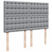 Pat box spring cu saltea, gri deschis, 140x190 cm, textil - WALTI WALTI