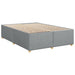 Pat box spring cu saltea, gri deschis, 140x190 cm, textil - WALTI WALTI