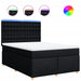 Pat box spring cu saltea, negru, 140x190 cm, textil - WALTI WALTI