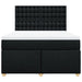 Pat box spring cu saltea, negru, 140x190 cm, textil - WALTI WALTI