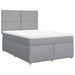Pat continental, gri deschis, 140x200 cm, material textil - WALTI WALTI