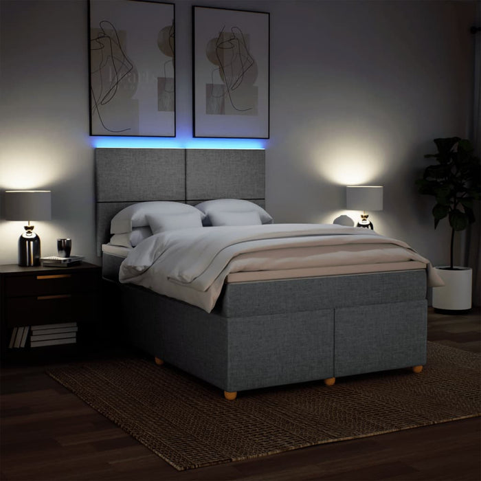 Pat continental, gri deschis, 140x200 cm, material textil - WALTI WALTI