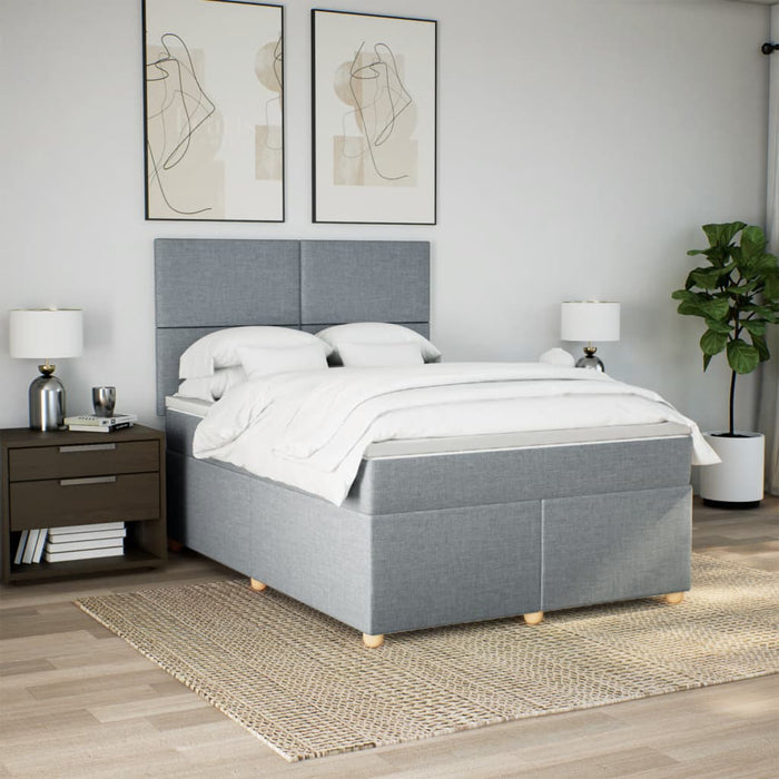Pat continental, gri deschis, 140x200 cm, material textil - WALTI WALTI
