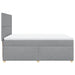Pat continental, gri deschis, 140x200 cm, material textil - WALTI WALTI