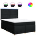 Pat box spring cu saltea, negru, 140x200 cm, textil - WALTI WALTI