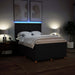 Pat box spring cu saltea, negru, 140x200 cm, textil - WALTI WALTI