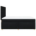 Pat box spring cu saltea, negru, 140x200 cm, textil - WALTI WALTI