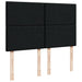 Pat box spring cu saltea, negru, 140x200 cm, textil - WALTI WALTI