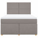Pat continental cu saltea gri taupe 140x200 cm material textil - WALTI WALTI