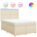 Pat continental cu saltea, crem, 140x200 cm, material textil - WALTI WALTI