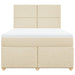 Pat continental cu saltea, crem, 140x200 cm, material textil - WALTI WALTI