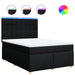 Pat box spring cu saltea, negru, 140x200 cm, textil - WALTI WALTI