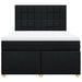 Pat box spring cu saltea, negru, 140x200 cm, textil - WALTI WALTI