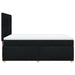 Pat box spring cu saltea, negru, 140x200 cm, textil - WALTI WALTI
