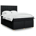 Pat box spring cu saltea, negru, 140x200 cm, textil - WALTI WALTI
