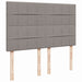 Pat continental cu saltea gri taupe 140x200 cm material textil - WALTI WALTI