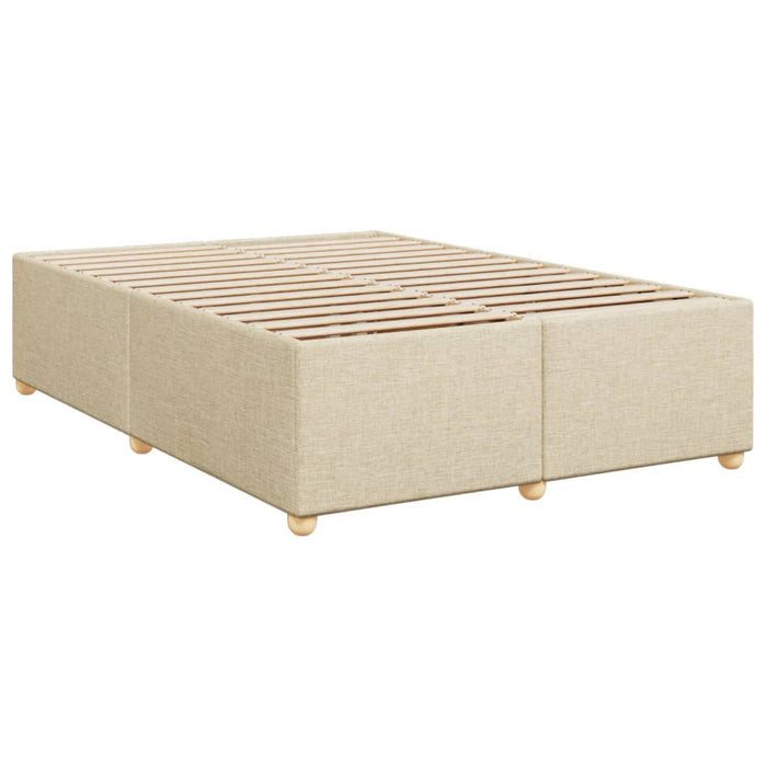 Pat continental cu saltea, crem, 140x200 cm, material textil - WALTI WALTI