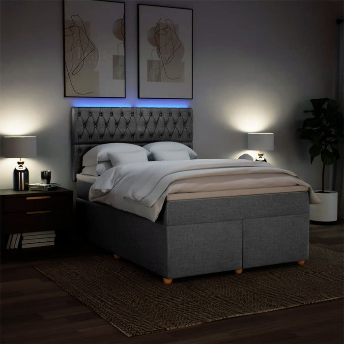 Pat continental, gri deschis, 140x200 cm, material textil - WALTI WALTI