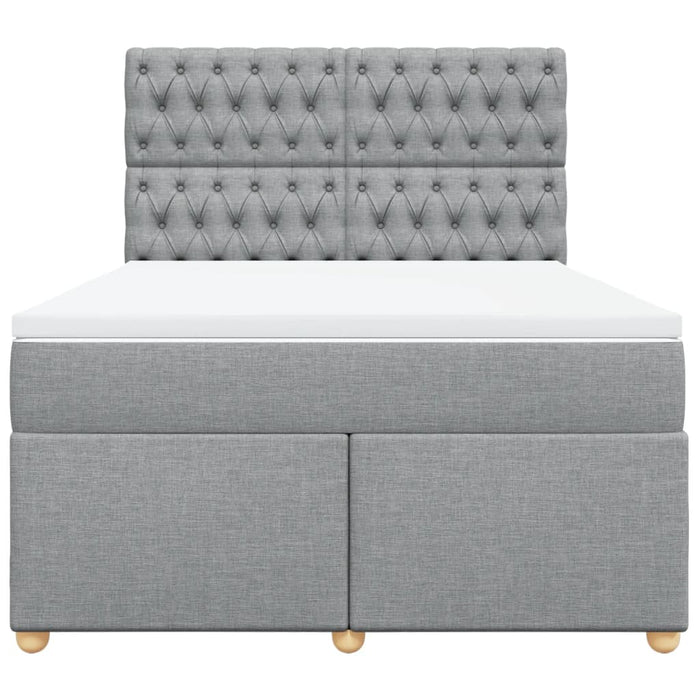 Pat continental, gri deschis, 140x200 cm, material textil - WALTI WALTI