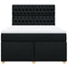 Pat box spring cu saltea, negru, 140x200 cm, textil - WALTI WALTI