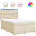 Pat continental cu saltea, crem, 140x200 cm, material textil - WALTI WALTI