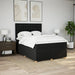 Pat box spring cu saltea, negru, 140x200 cm, textil - WALTI WALTI