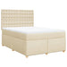 Pat continental cu saltea, crem, 140x200 cm, material textil - WALTI WALTI