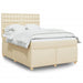 Pat continental cu saltea, crem, 140x200 cm, material textil - WALTI WALTI