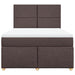 Pat box spring cu saltea, maro închis, 160x200 cm, textil - WALTI WALTI