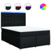Pat box spring cu saltea, negru, 160x200 cm, textil - WALTI WALTI