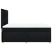 Pat box spring cu saltea, negru, 160x200 cm, textil - WALTI WALTI