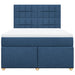 Pat continental cu saltea, albastru, 160x200cm, material textil - WALTI WALTI