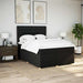 Pat box spring cu saltea, negru, 160x200 cm, textil - WALTI WALTI