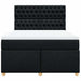 Pat box spring cu saltea, negru, 160x200 cm, textil - WALTI WALTI