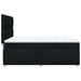 Pat box spring cu saltea, negru, 160x200 cm, textil - WALTI WALTI