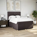 Pat box spring cu saltea, maro închis, 160x200 cm, textil - WALTI WALTI