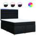 Pat box spring cu saltea, negru, 160x200 cm, textil - WALTI WALTI