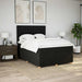 Pat box spring cu saltea, negru, 160x200 cm, textil - WALTI WALTI