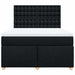 Pat box spring cu saltea, negru, 160x200 cm, textil - WALTI WALTI