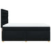 Pat box spring cu saltea, negru, 160x200 cm, textil - WALTI WALTI