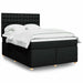 Pat box spring cu saltea, negru, 160x200 cm, textil - WALTI WALTI