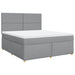 Pat continental, gri deschis, 180x200 cm, material textil - WALTI WALTI
