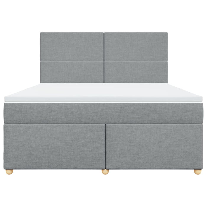 Pat continental, gri deschis, 180x200 cm, material textil - WALTI WALTI