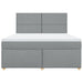 Pat continental, gri deschis, 180x200 cm, material textil - WALTI WALTI