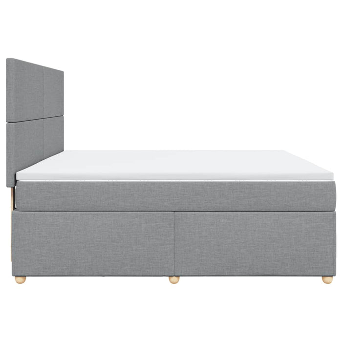 Pat continental, gri deschis, 180x200 cm, material textil - WALTI WALTI