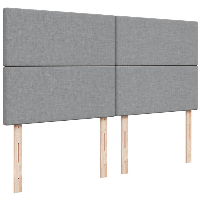 Pat continental, gri deschis, 180x200 cm, material textil - WALTI WALTI