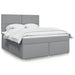 Pat continental, gri deschis, 180x200 cm, material textil - WALTI WALTI
